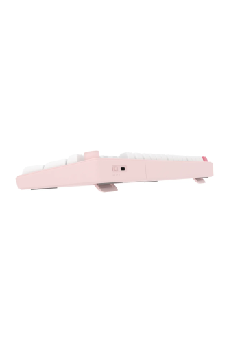 Hawk Gaming HK258WP Membrane LCD RGB Kablosuz/Bluetooth Beyaz Pembe Full Türkçe Gaming Klavye