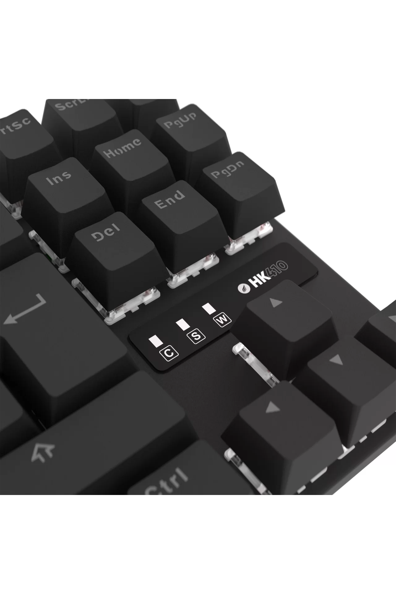 Hawk Gaming HK410 Mekanik Kırmızı Switch 19 Mod RGB Kablolu Siyah TKL Türkçe Gaming Klavye