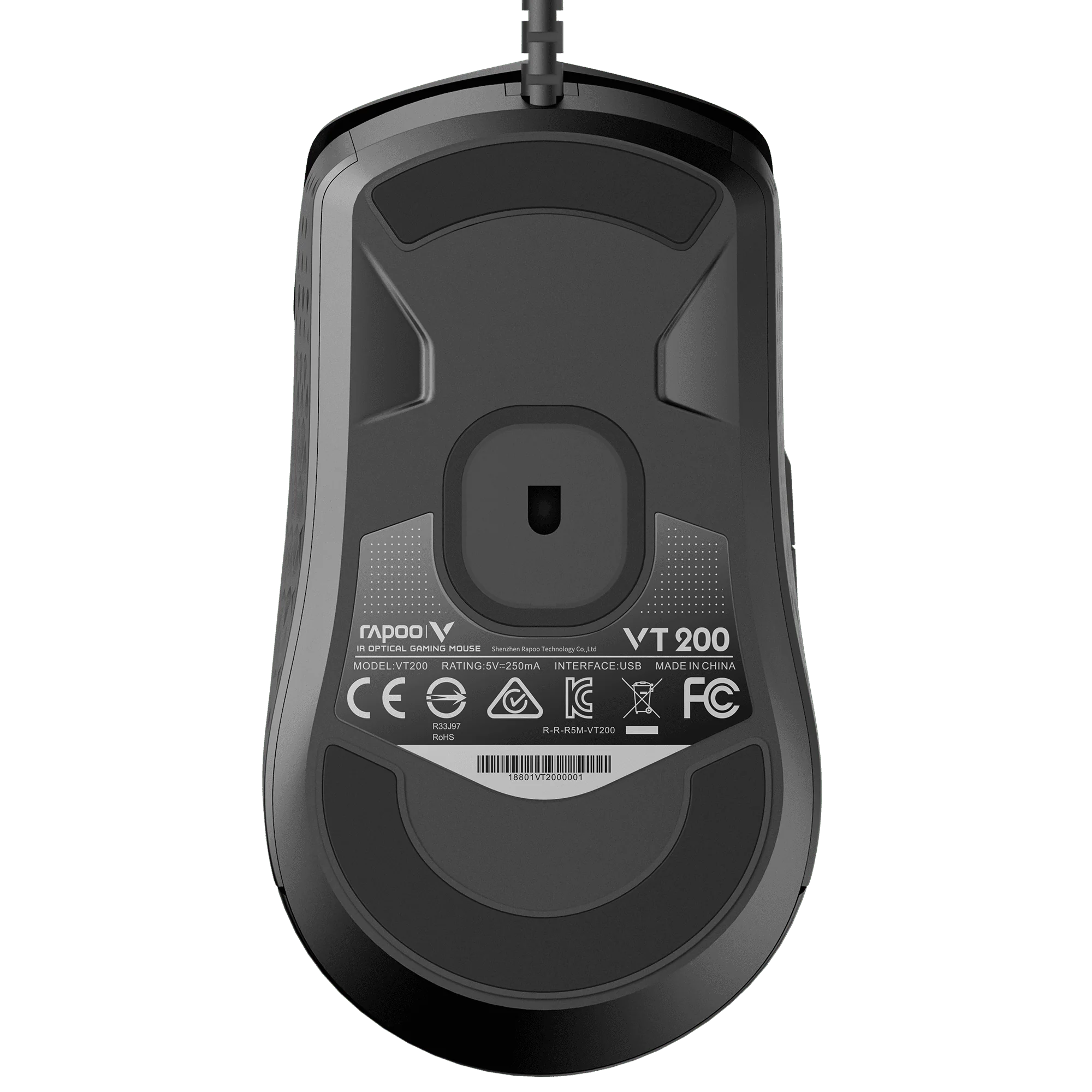 RAPOO VT200 IR OPTICAL GAMING MOUSE BLACK