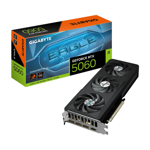 Gigabyte GeForce RTX5060 EAGLE MAX OC GV-N5060EAGLEMAX OC-8GD GDDR7 8GB 128Bit Gaming (Oyuncu) Ekran Kartı