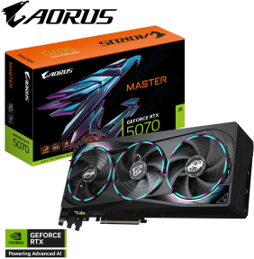 Gigabyte AORUS GeForce RTX 5070 MASTER GV-N5070AORUS M-12GD 12GB 192Bit GDDR7 Gaming (Oyuncu) Ekran Kartı