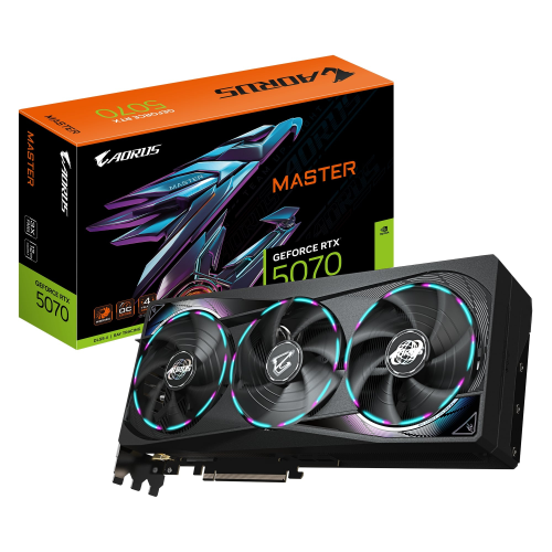 Gigabyte AORUS GeForce RTX 5070 MASTER GV-N5070AORUS M-12GD 12GB 192Bit GDDR7 Gaming (Oyuncu) Ekran Kartı