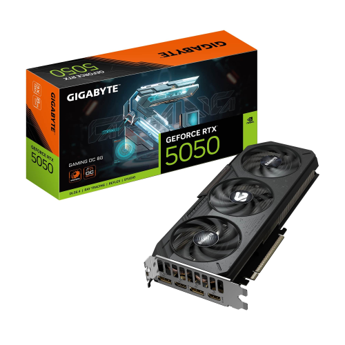 Gigabyte GeForce RTX5050 GAMING OC GV-N5050GAMING OC-8GD GDDR6 8GB 128Bit Gaming (Oyuncu) Ekran Kartı