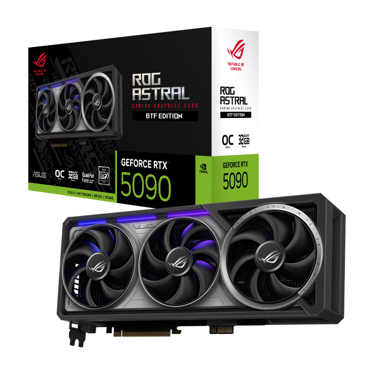 ASUS ROG Astral GeForce RTX 5090 32GB OC Edition ROG-ASTRAL-5090-O32G-BTF GDDR7 512Bit Gaming (Oyuncu) Ekran Kartı