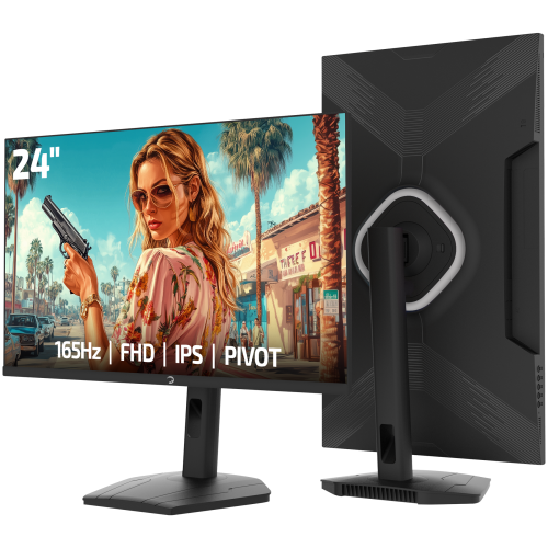 GamePower Lunis L10 24″ 165Hz 1Ms IPS FHD Pivot Gaming Monitör (Sıfır Ölü Piksel Garantili)