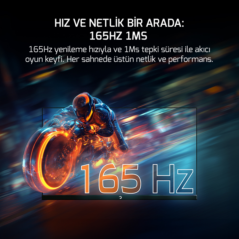 GamePower Lunis L10 24″ 165Hz 1Ms IPS FHD Pivot Gaming Monitör (Sıfır Ölü Piksel Garantili)