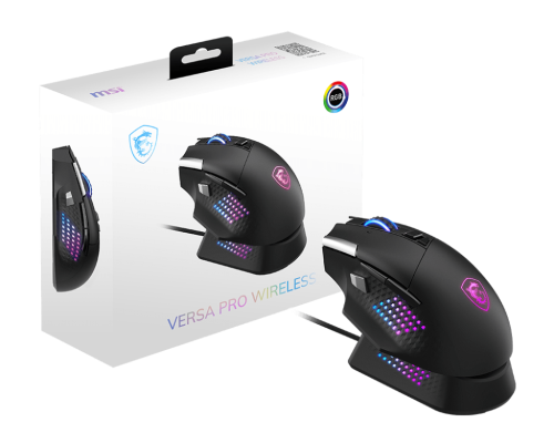 MSI Versa Pro Wireless + Mouse Dock Pro Gaming (Oyuncu) Mouse