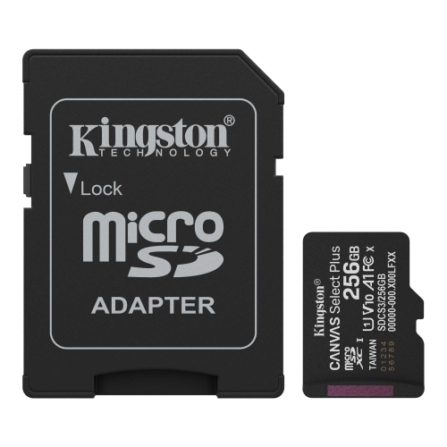 Kingston Canvas Select Plus 256GB Class 10 SDCS3/256GB 150MB/s MicroSD Hafıza Kartı