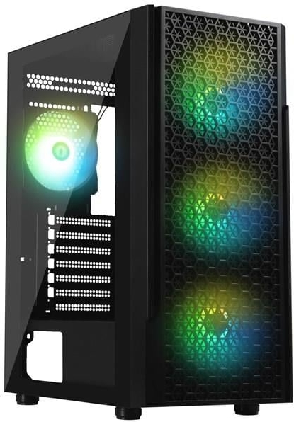 Bitfenix Proton 4F-BLACK 600W 80+ PSU 4x120mm FRGB Fan ATX Temperli Cam Siyah Gaming Kasa