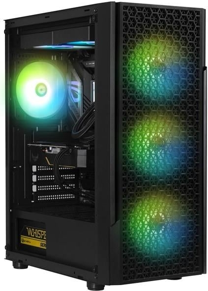 Bitfenix Proton 4F-BLACK 600W 80+ PSU 4x120mm FRGB Fan ATX Temperli Cam Siyah Gaming Kasa
