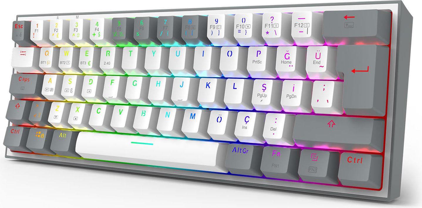 Redragon K616 Fizz Pro RGB Red Switch Kablosuz Klavye