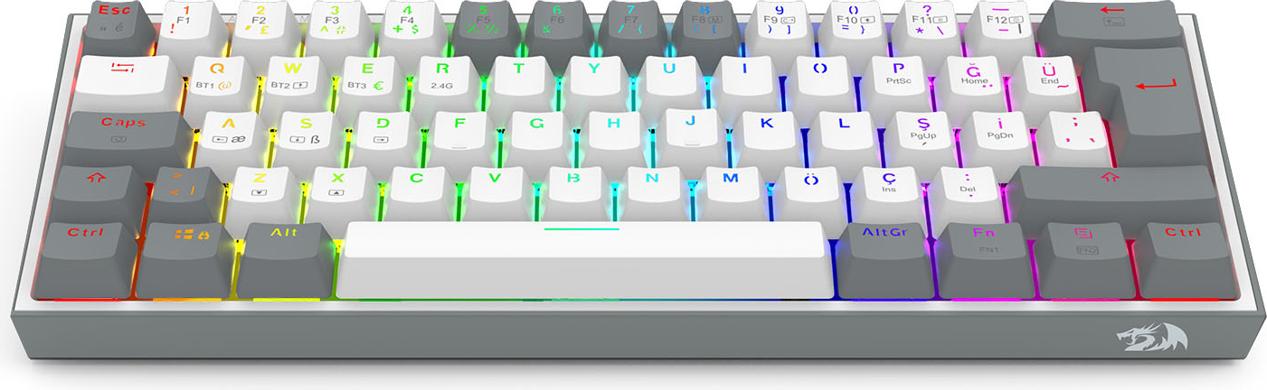 Redragon K616 Fizz Pro RGB Red Switch Kablosuz Klavye