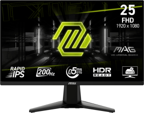 MSI MAG 255F E20 24.5″ 200Hz 0.5ms Full HD FreeSync Premium Rapid IPS Gaming Monitör