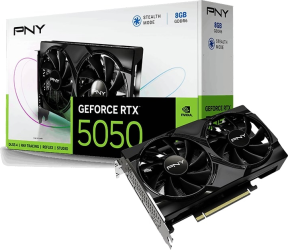 PNY RTX5050 8GB GDDR6 128Bit  Siyah Ekran Kartı (VCG50508DFXPB1)