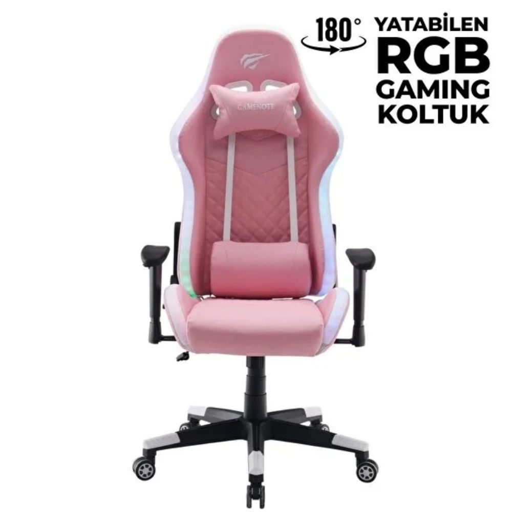 Havit Gamenote GC927 RGB Pembe Gaming (Oyuncu) Koltuğu