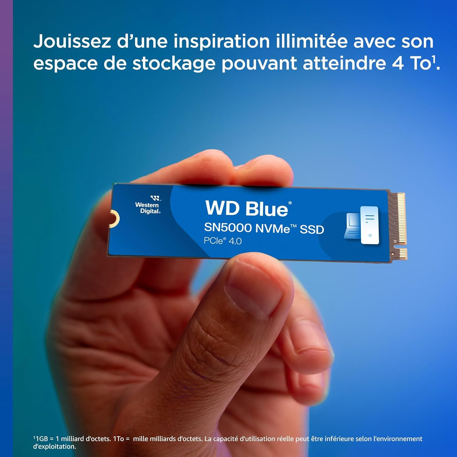WD Blue SN5000 1TB 5000/4000MB/s M.2 NVMe Gen4 SSD Disk