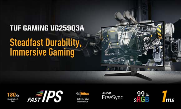 ASUS TUF Gaming VG259Q3A 24.5″ 180Hz 1Ms Full HD IPS Gaming Monitör