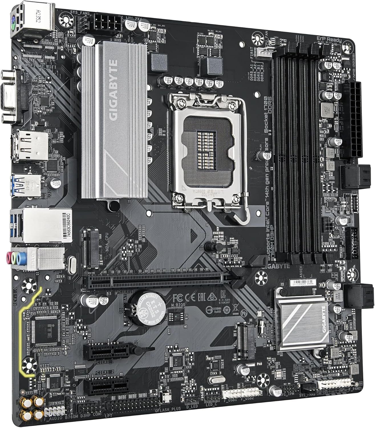 Gigabyte B760M D3HP Intel B760 Soket 1700 DDR5 5600MHz mATX Gaming Anakart