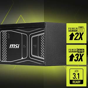 MSI MAG A750GN PCIE5 750W 80+ Gold Power Supply