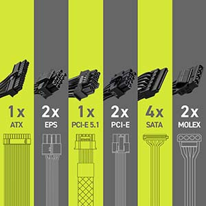 MSI MAG A750GN PCIE5 750W 80+ Gold Power Supply