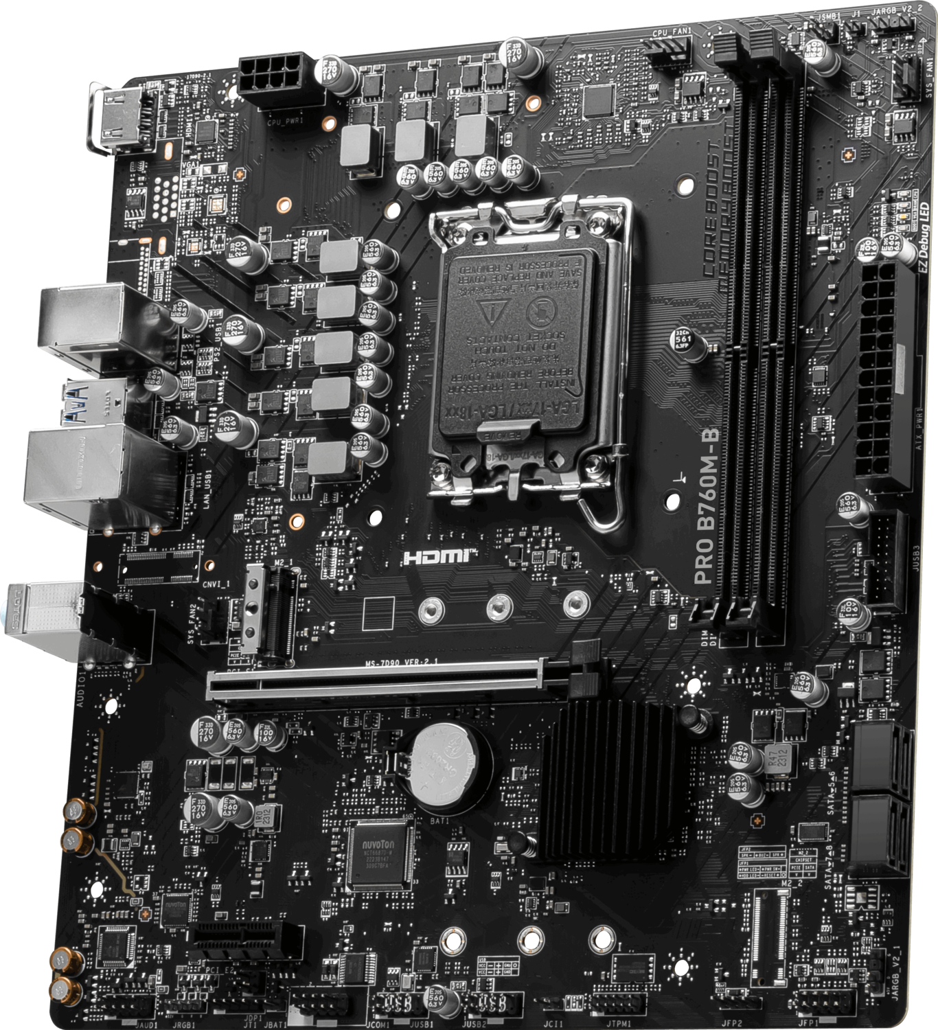 MSI PRO B760M-B DDR4 Intel B760 Soket 1700 DDR4 4800MHz mATX Gaming Anakart