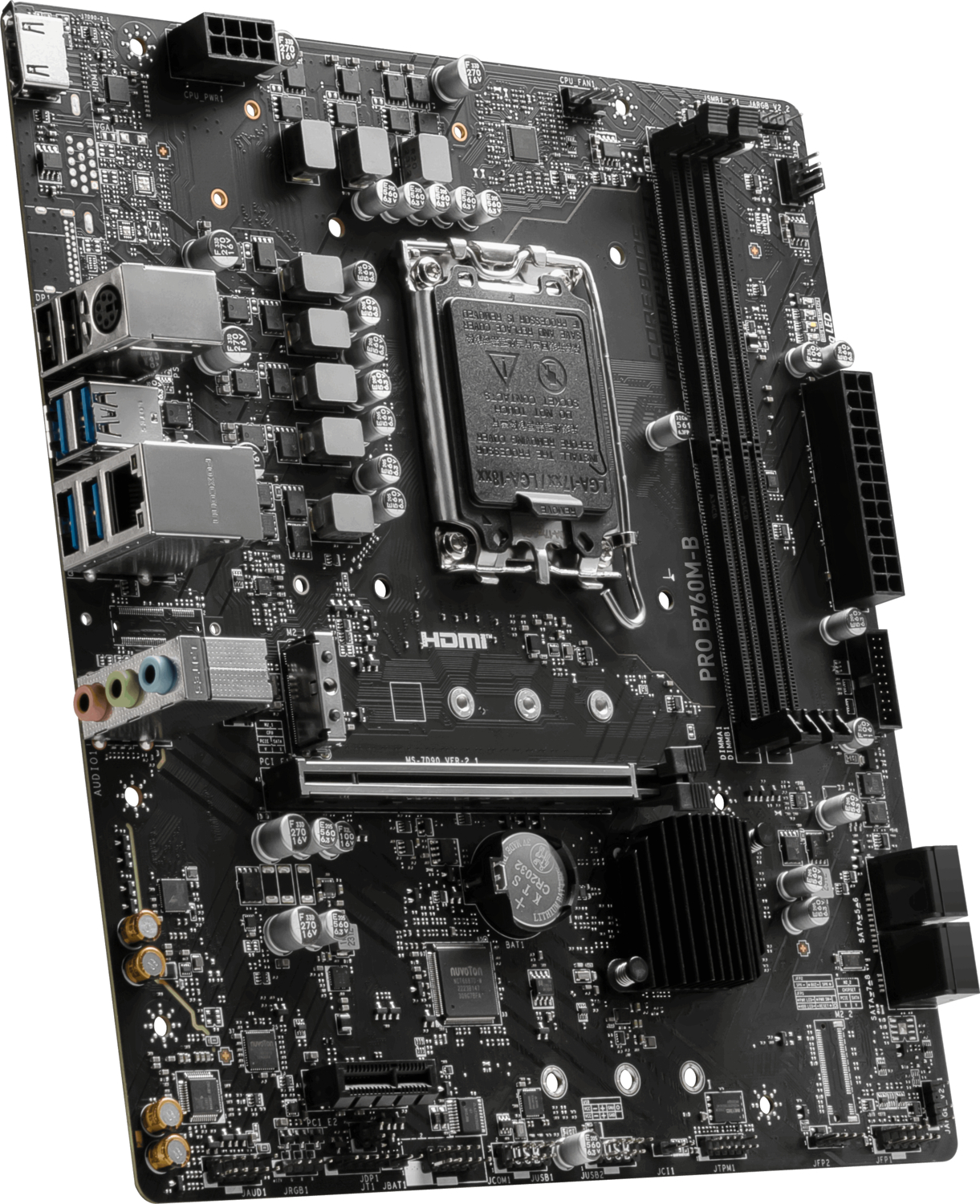 MSI PRO B760M-B DDR4 Intel B760 Soket 1700 DDR4 4800MHz mATX Gaming Anakart