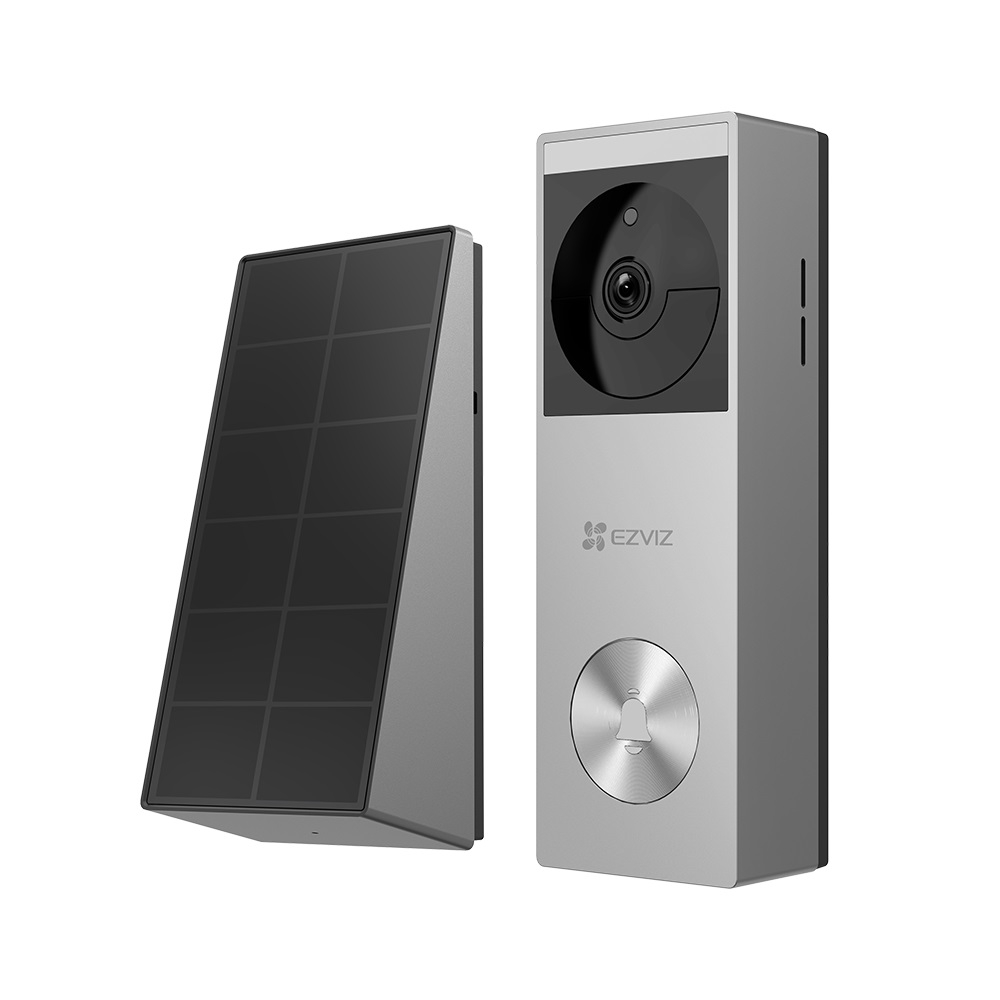 EZVIZ HP3-PRO Güneş Panelli Pille Çalışan 2K Görüntülü Kapı Zili