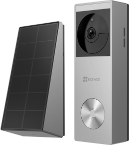 EZVIZ HP3-PRO Güneş Panelli Pille Çalışan 2K Görüntülü Kapı Zili