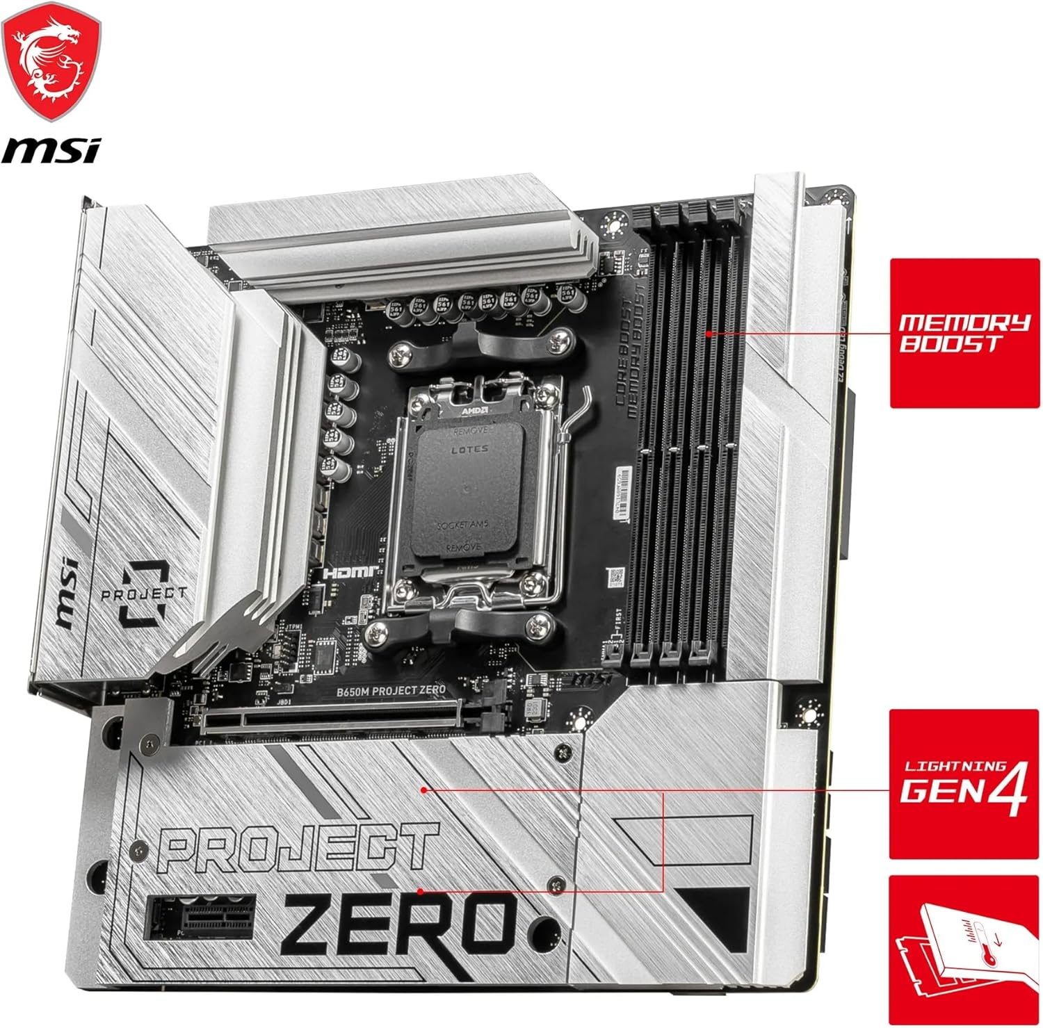 MSI B650M Project Zero mATX Anakart