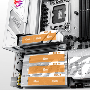 ASUS ROG STRIX B860-G GAMING WIFI Intel B860 Soket 1851 DDR5 9066+(OC)MHz mATX Gaming (Oyuncu) Anakart