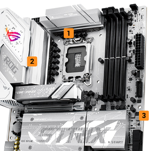 ASUS ROG STRIX B860-G GAMING WIFI Intel B860 Soket 1851 DDR5 9066+(OC)MHz mATX Gaming (Oyuncu) Anakart