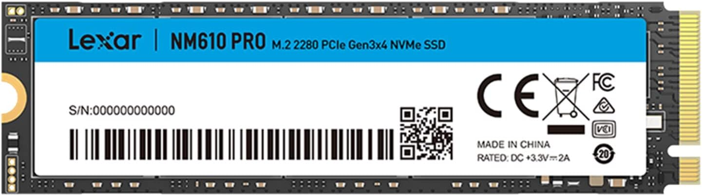 Lexar NM610PRO 500GB Gen3x4 3300/1700MB/sn NVMe PCIe M.2 SSD Disk