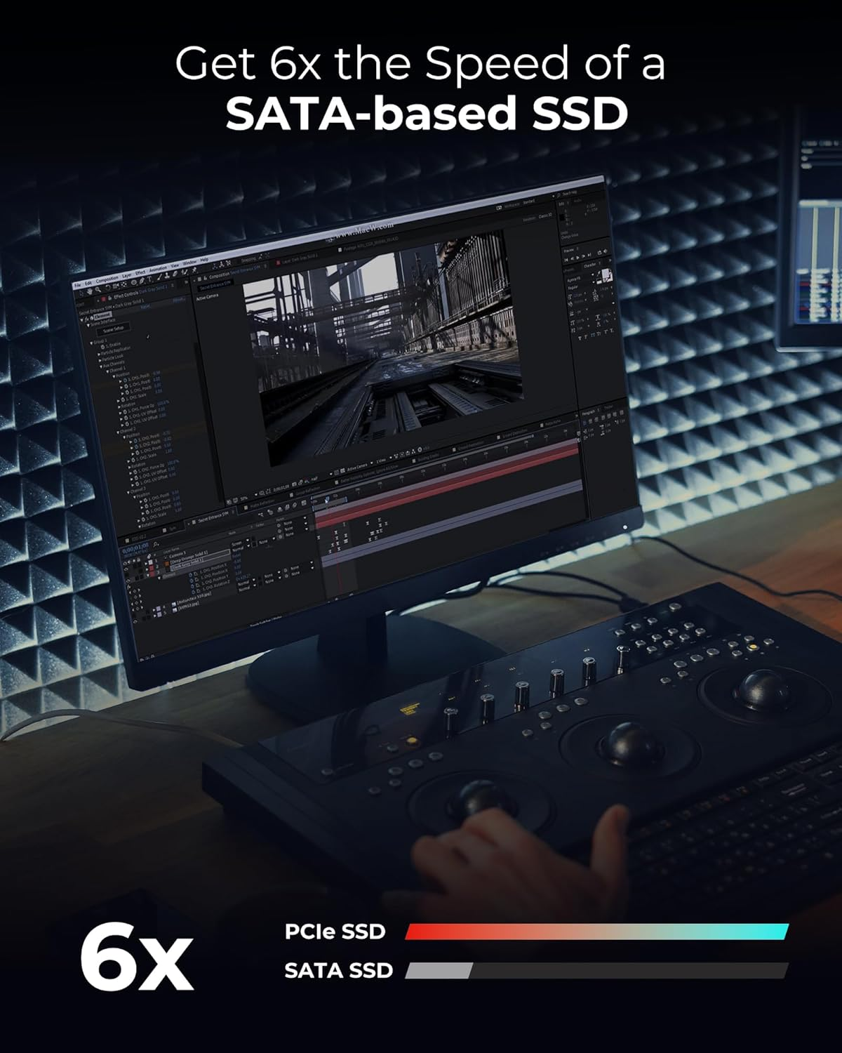 Lexar NM610PRO 500GB Gen3x4 3300/1700MB/sn NVMe PCIe M.2 SSD Disk