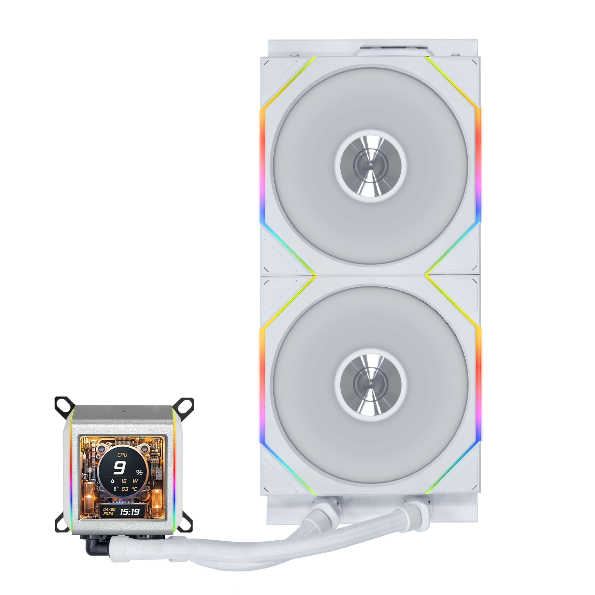 Lian Li Galahad II LCD 280mm Beyaz İşlemci Sıvı Soğutucu (GA2ALCD28TW)