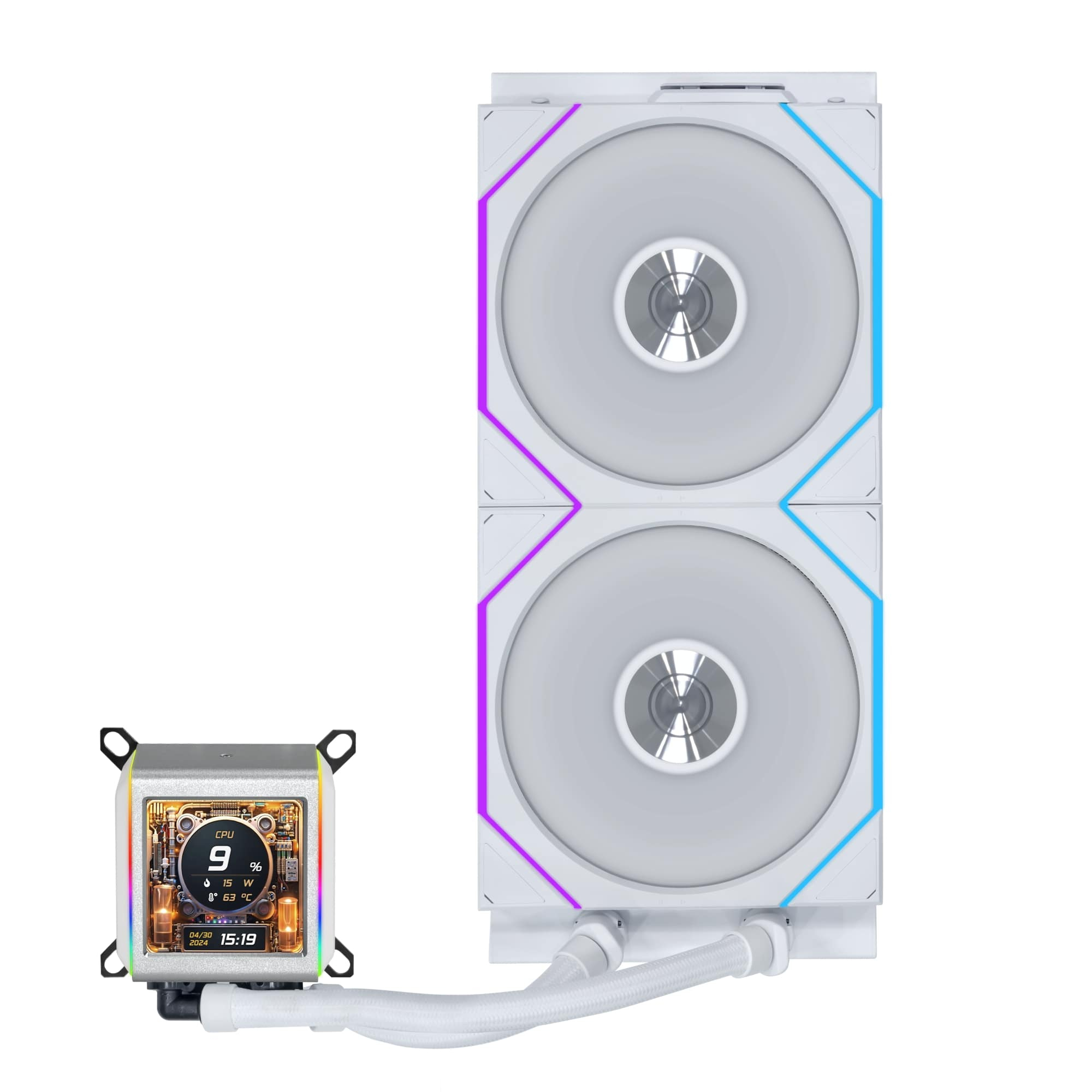 Lian Li Galahad II LCD 280mm Beyaz İşlemci Sıvı Soğutucu (GA2ALCD28TW)