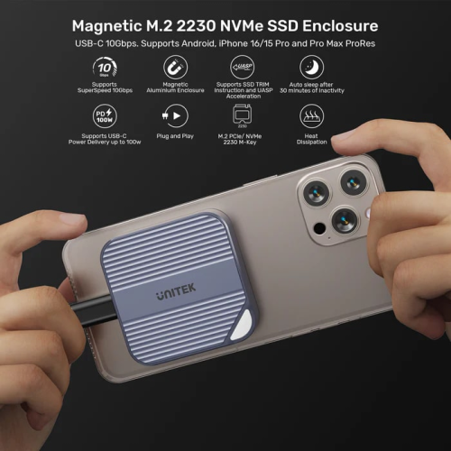 UNITEK MANYETİK NVMe SSDKUTUSU M.2 2230 S1244AGY01