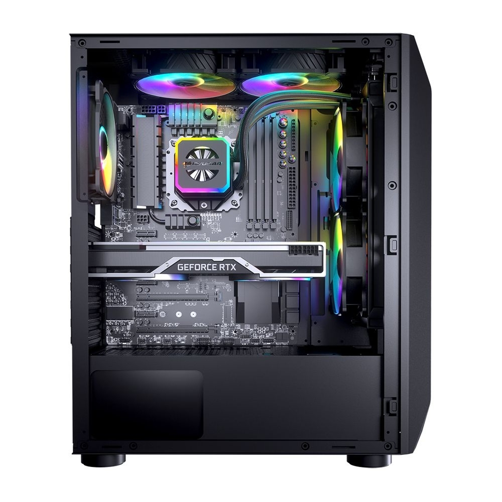 Cougar MX410 650W 80+ Mesh-G RGB CGR-5VM6B-MESH-G-RGB Mid-Tower Temperli Cam Siyah Gaming (Oyuncu) Kasa