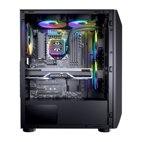 Cougar MX410 650W 80+ Mesh-G RGB CGR-5VM6B-MESH-G-RGB Mid-Tower Temperli Cam Siyah Gaming (Oyuncu) Kasa