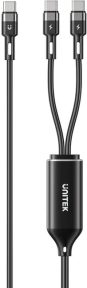 UNITEK 2in1 TYPE-C HIZLI ŞARJ KABLO C14146ABK01