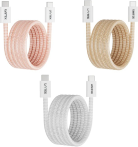 UNITEK TYPE-C MANYETİK HIZLI ŞARJ KABLOSU BEJ (C14141ACL01-1M)