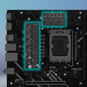 ASUS Prime B860M-K-Intel B860 Soket 1851 DDR5 8800+(OC)MHz mATX Gaming (Oyuncu) Anakart