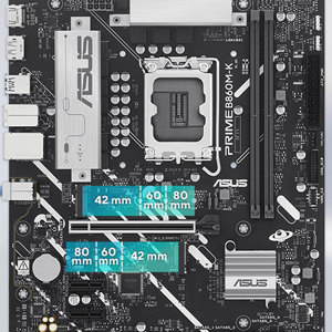 ASUS Prime B860M-K-Intel B860 Soket 1851 DDR5 8800+(OC)MHz mATX Gaming (Oyuncu) Anakart