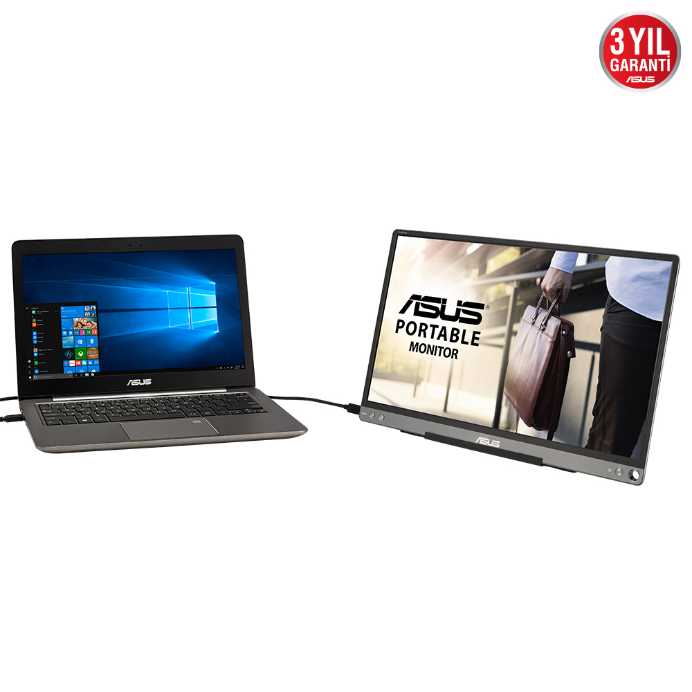 ASUS ZenScreen MB16ACE 15.6″ 5ms 60Hz Flicker-Free IPS Full HD Taşınabilir Monitör