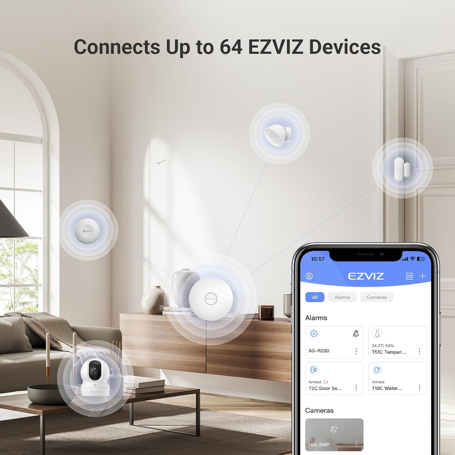 EZVIZ CS-A3-R200-WBG Akıllı Alarm Ağ Geçidi