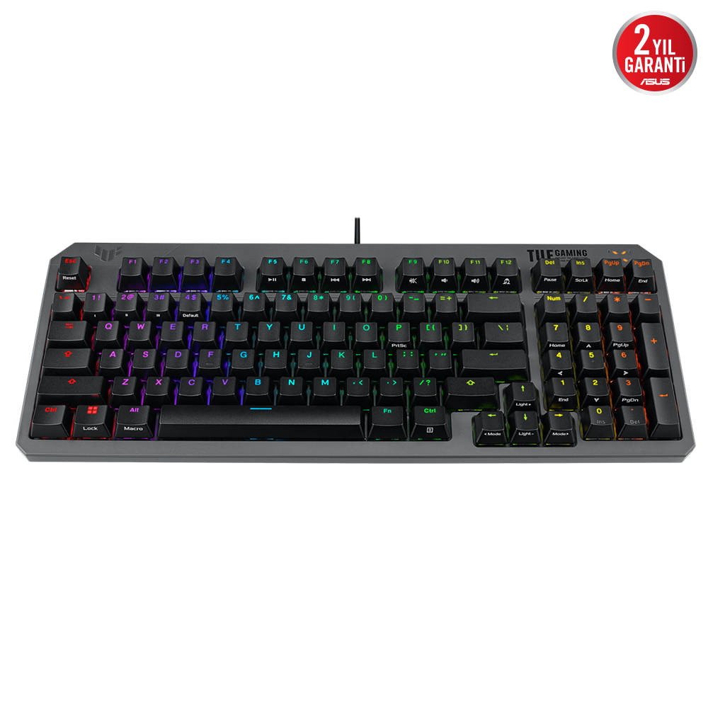 ASUS TUF Gaming K3 Gen II RGB Red Switch Optik Mekanik Kablolu Gaming (Oyuncu) Klavye