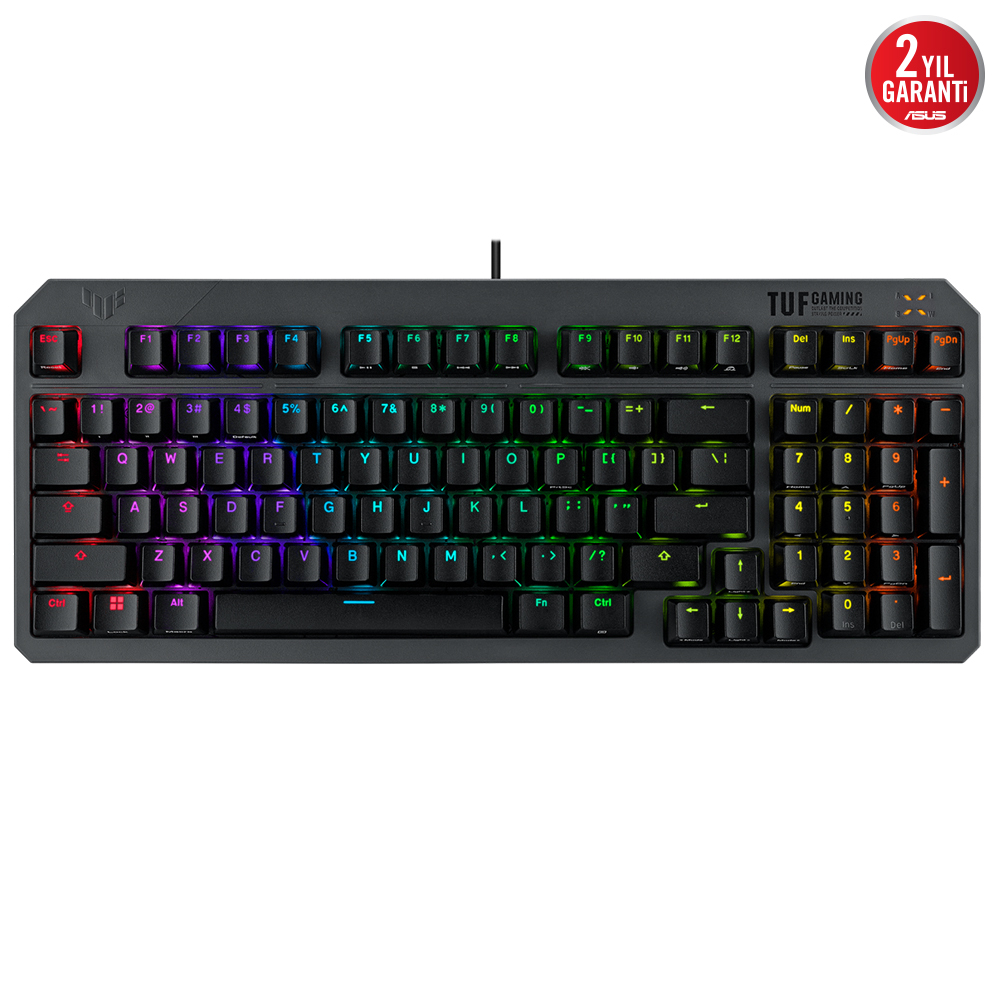 ASUS TUF Gaming K3 Gen II RGB Red Switch Optik Mekanik Kablolu Gaming (Oyuncu) Klavye
