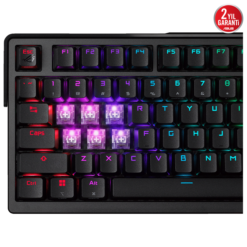 ASUS ROG Azoth Extreme NX/SW Switch İnglizce Q Kablosuz RGB Mekanik Oyuncu Klavyesi