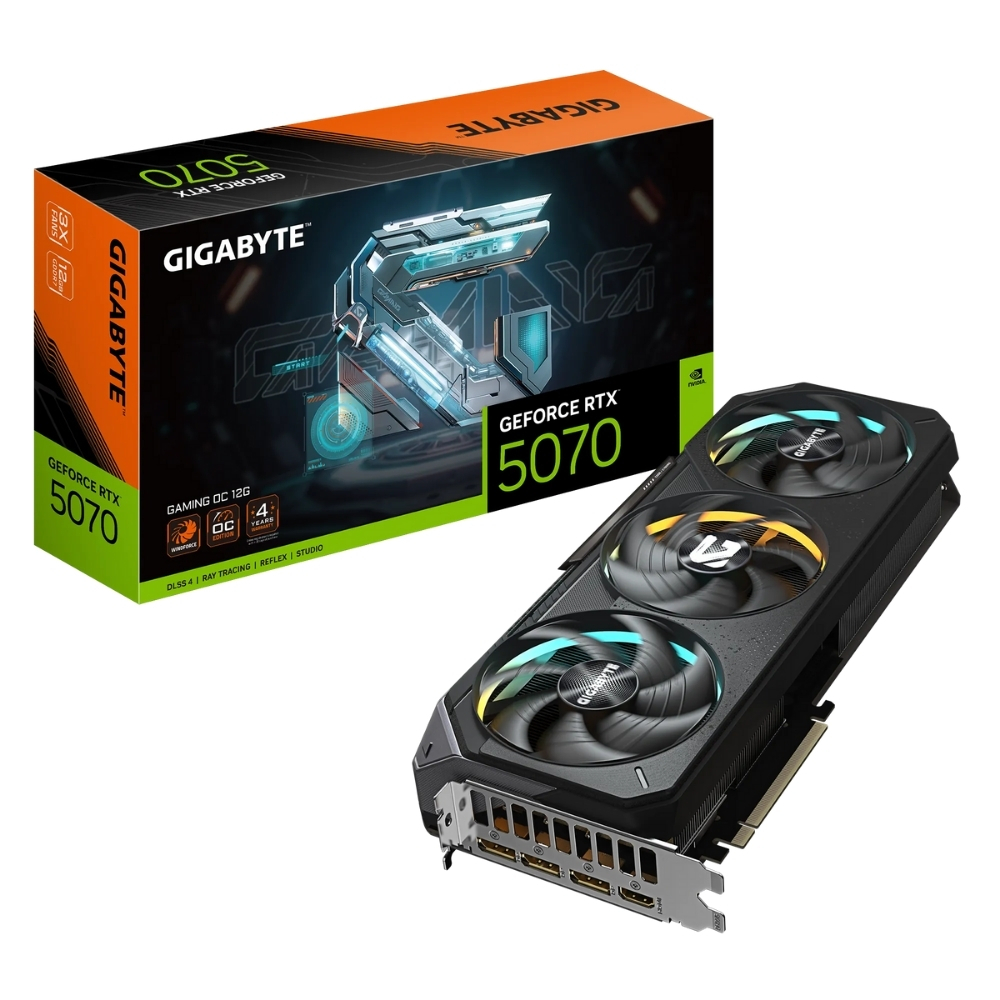 Gigabyte GeForce RTX 5070 GAMING OC GV-N5070GAMING OC-12GD GDDR7 12G 192bit Gaming (Oyuncu) Ekran Kartı