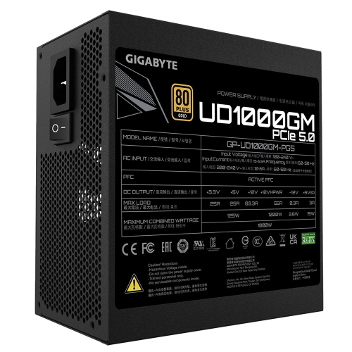 Gigabyte GP-UD1000GM PG5 1000W 80 Plus Gold Full Modüler Power Supply