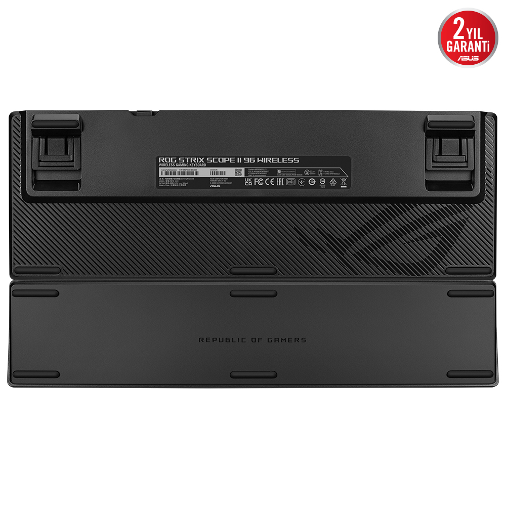 ASUS ROG Strix Scope II 96 Wireless RX PBT UK Red Switch RGB Siyah Gaming (Oyuncu) Klavye